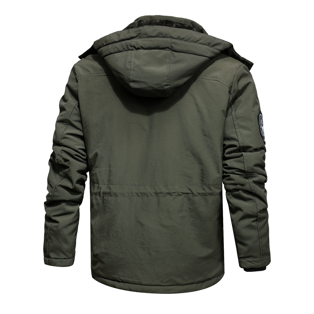 Herren Winterparka mit abnehmbarer Kapuze und Kunstfellbesatz Shop Nory