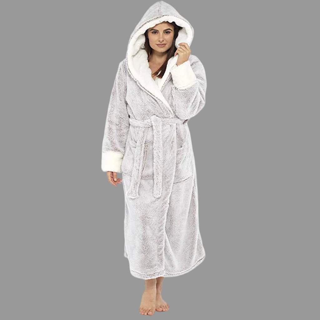 ShopNory | Luxus Bademantel - Damen - Weiche Kapuze und Praktische Details