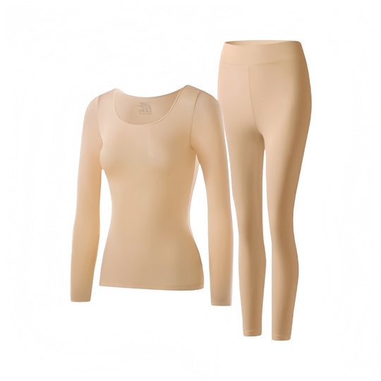 Damen Thermo-Unterwäsche-Set, nahtlos, dünn