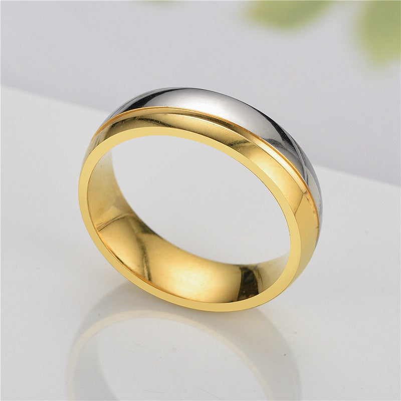 Herren Ring mit hochwertigem, zweifarbigen Oberflächendesign Shop Nory