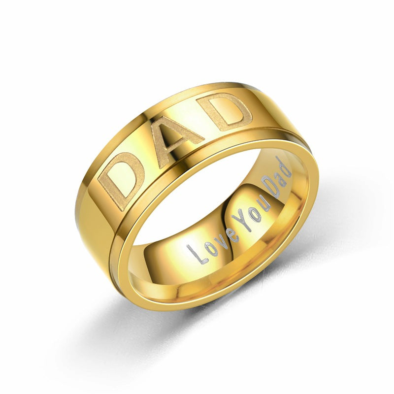 Herren Ring mit eingraviertem Schriftzug und modernem Design Shop Nory