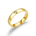 Damen Ring mit funkelndem Zirkonia-Stein und elegantem Oberflächenfinish Shop Nory