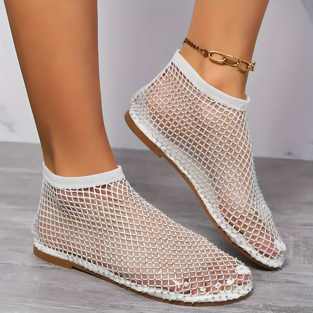 Andrea | Flache Schuhe mit Strassdekor für Frauen Shopnory