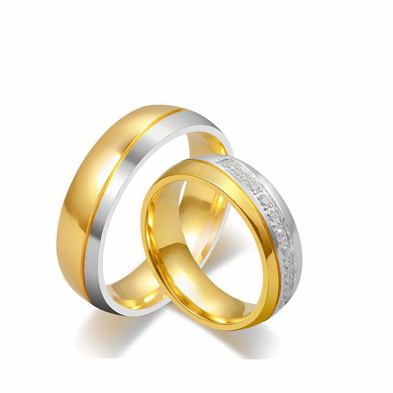 Herren Ring mit hochwertigem, zweifarbigen Oberflächendesign Shop Nory