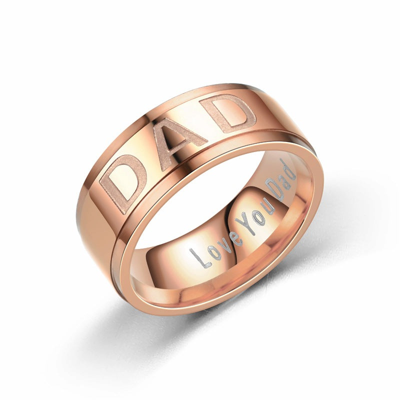 Herren Ring mit eingraviertem Schriftzug und modernem Design Shop Nory