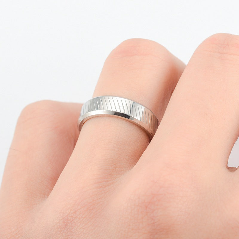 Herren Ring mit kunstvollem strukturiertem Oberflächendesign Shop Nory