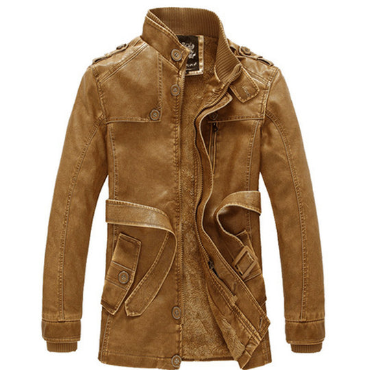 Herren Thermo-Denimparka mit Sherpa‑Futter, hohem Kragen und multifunktionalen Taschen Shop Nory
