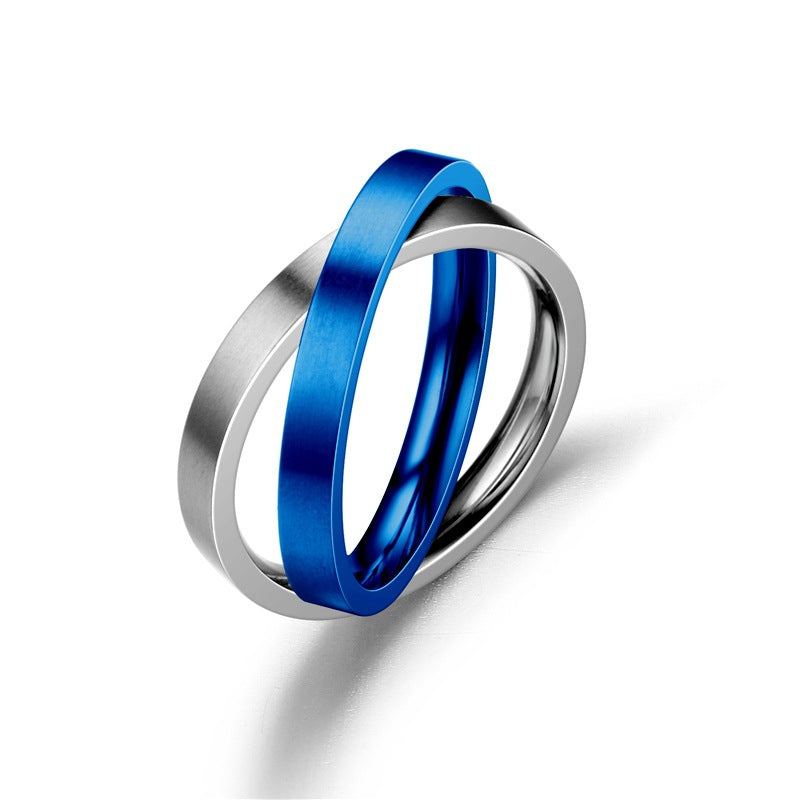 Herren Ring mit modernem, ineinander verschlungenem Design Shop Nory
