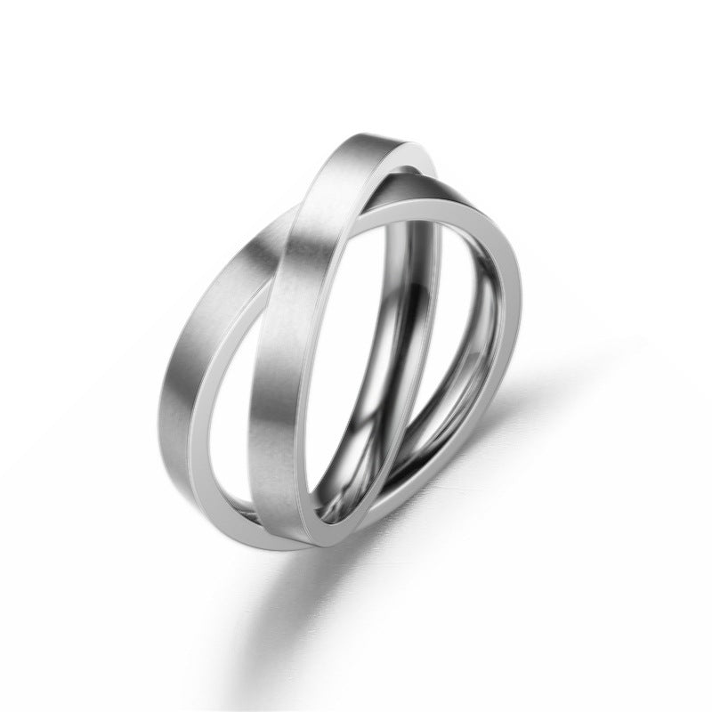 Herren Ring mit modernem, ineinander verschlungenem Design Shop Nory