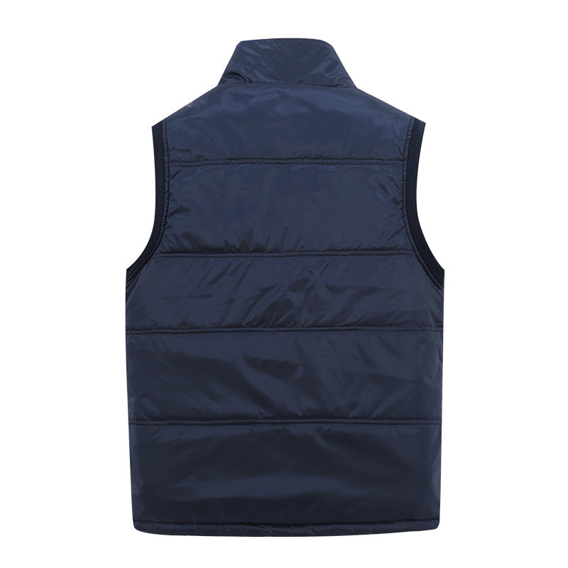 Herren Gefütterte Steppweste mit Teddyfutter, hohem Stehkragen und Multifachtaschen Shop Nory