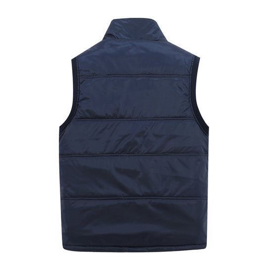 Herren Gefütterte Steppweste mit Teddyfutter, hohem Stehkragen und Multifachtaschen Shop Nory