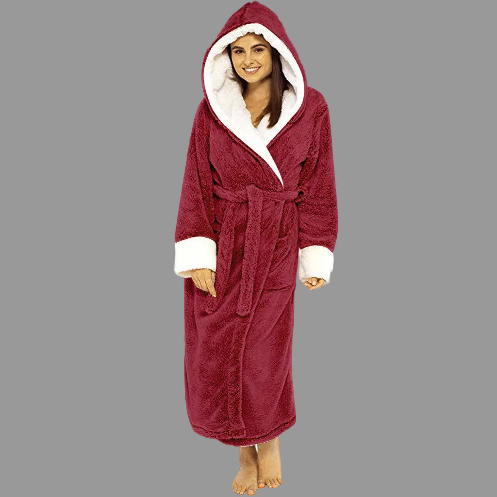 ShopNory | Luxus Bademantel - Damen - Weiche Kapuze und Praktische Details