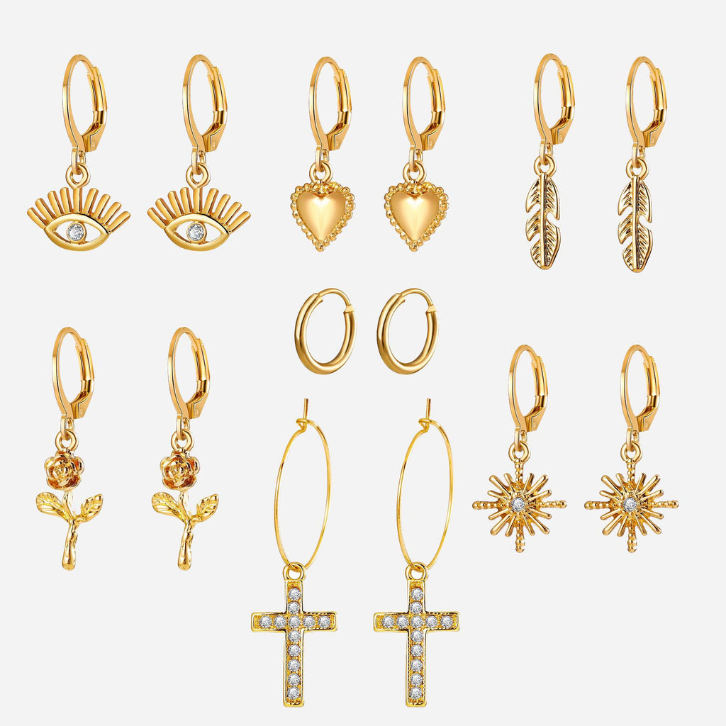 Damen Ohrringe Set mit kreativen hängenden Designs Shop Nory
