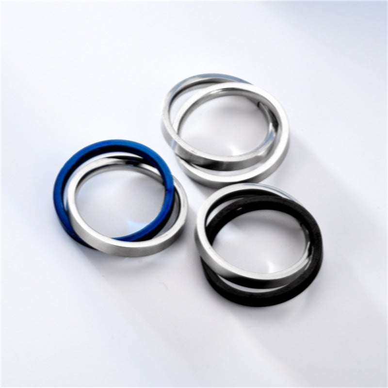 Herren Ring mit modernem, ineinander verschlungenem Design Shop Nory