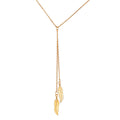 Damen Halskette mit elegantem Federdesign Shop Nory