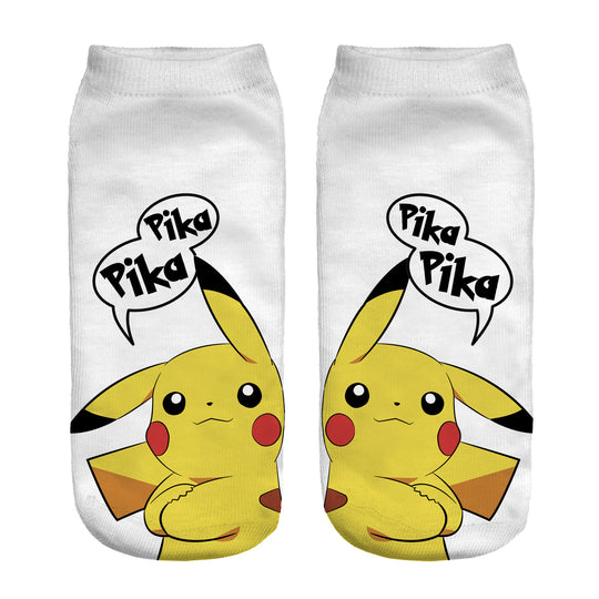 Unisex Niedrige Ankle-Socken mit Cartoon-Monster-Gesicht und weichem Baumwollmix Shopy Nory