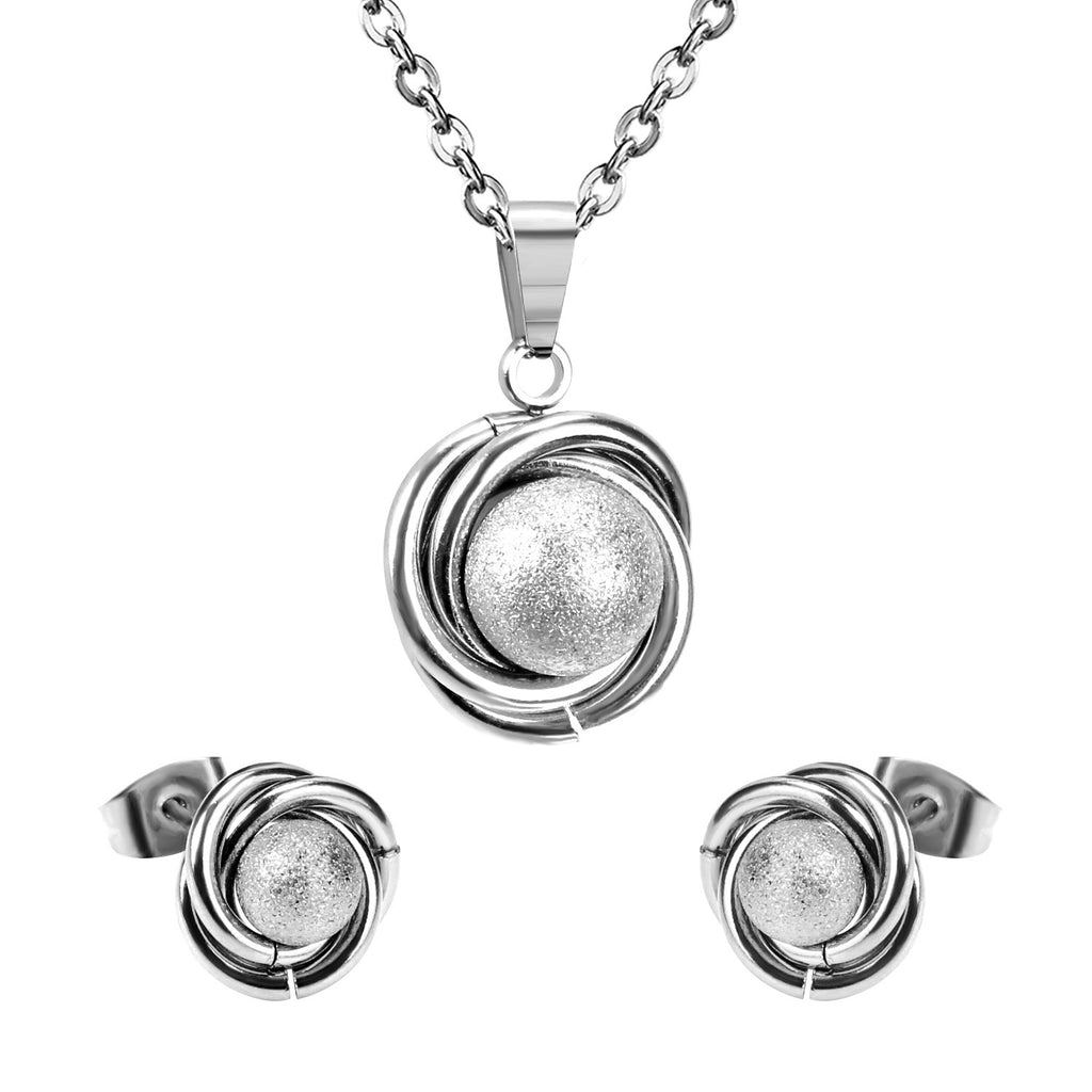 Damen Schmuckset mit elegantem Kettenanhänger und passenden Ohrsteckern Shop Nory