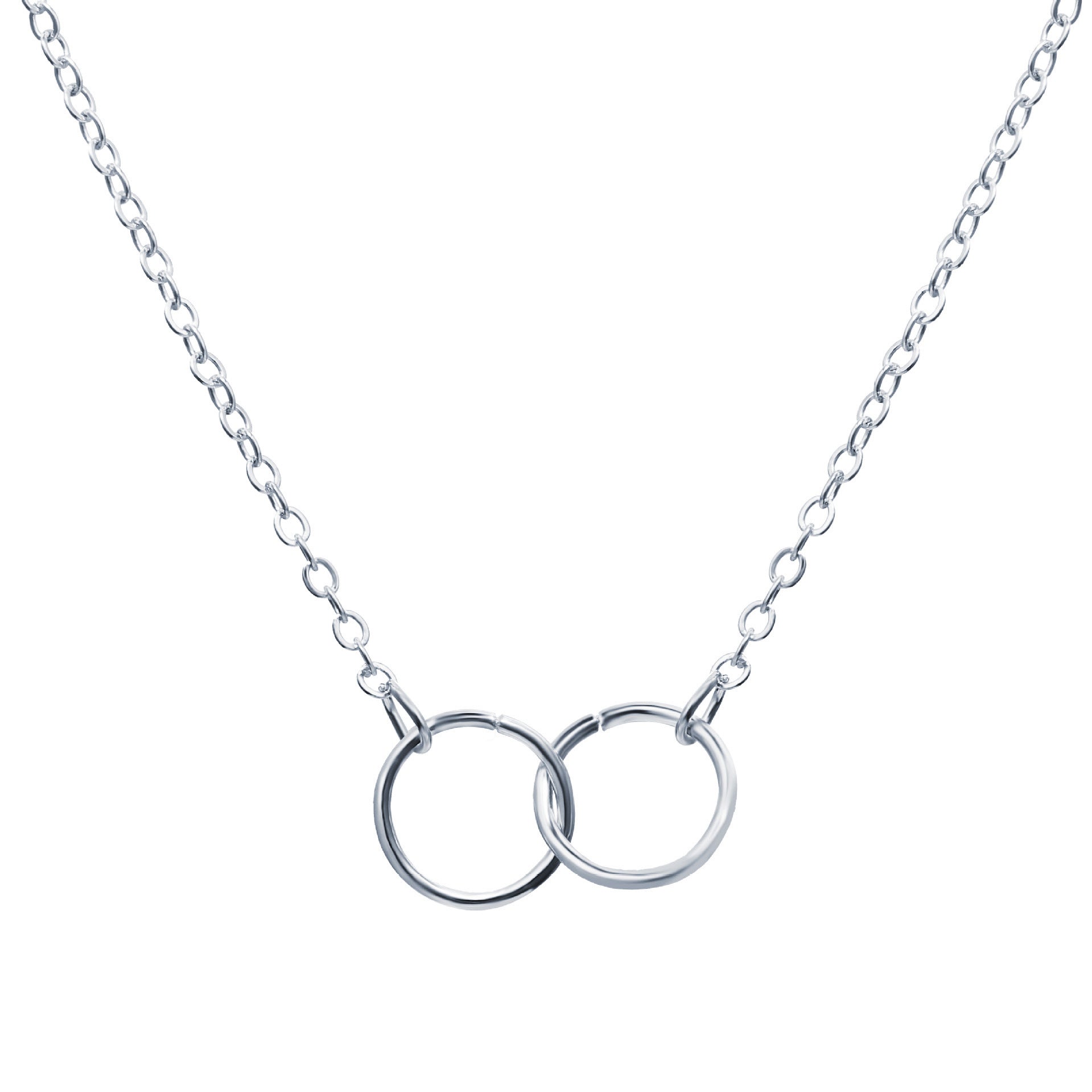 Damen Halskette mit doppeltem Ringdesign Shop Nory