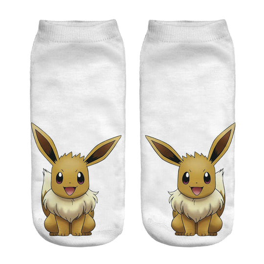 Unisex Niedrige Ankle-Socken mit Cartoon-Monster-Gesicht und weichem Baumwollmix Shopy Nory