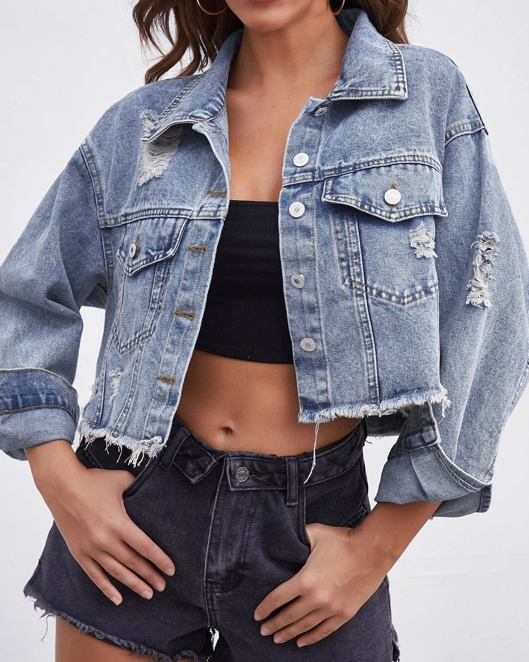 Shopnory | Denim Kurzjacke