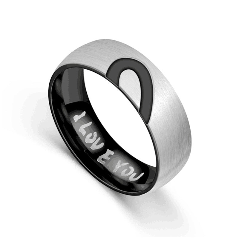 Herren Ring mit eingearbeitetem Herzmuster und funkelndem Zirkonia-Besatz Shop Nory