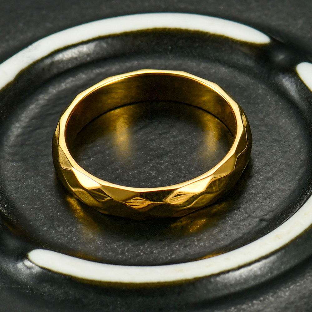 Damen Ring mit einzigartigem strukturierte Oberfläche Shop Nory
