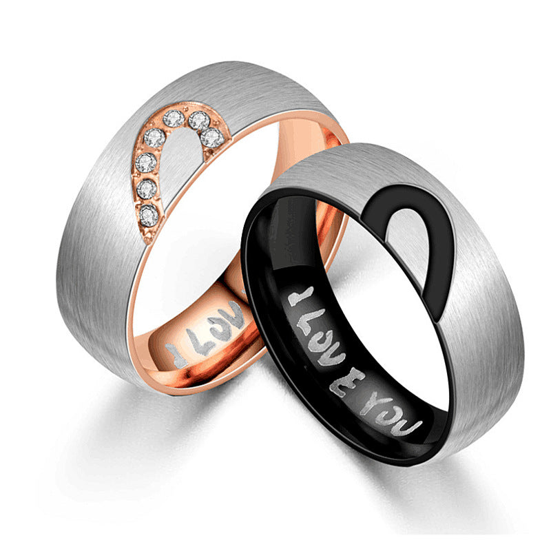 Herren Ring mit eingearbeitetem Herzmuster und funkelndem Zirkonia-Besatz Shop Nory