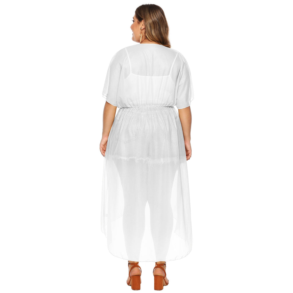 Damen eleganter transparenter Strandkimono