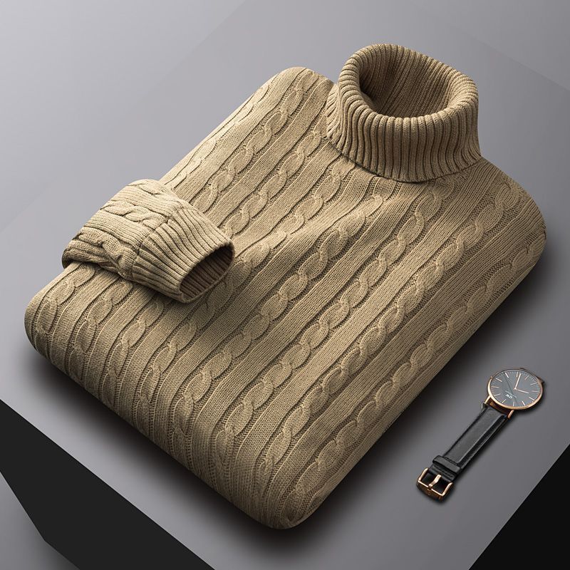 Herren-Strickpullover, Baumwolle, gefüttert