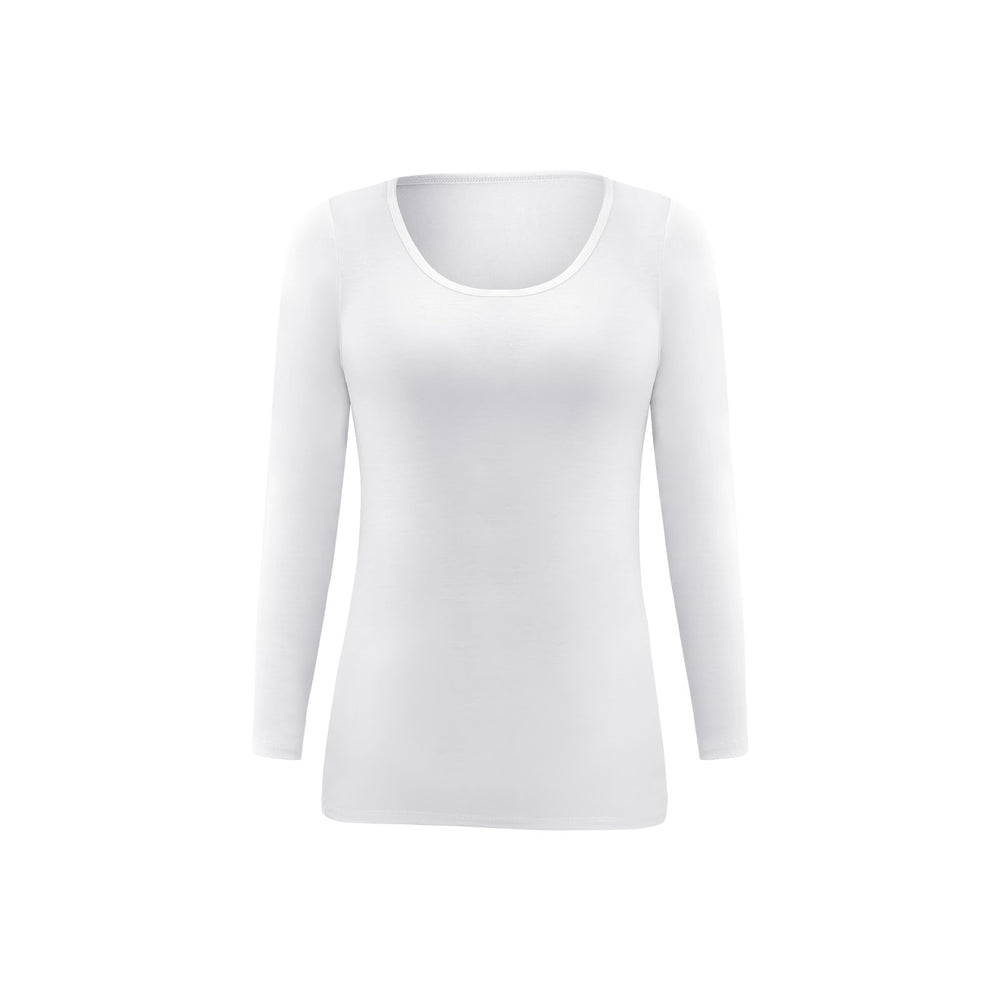 Damen-Langarm-Unterziehshirt, Modal, Rundhalsausschnitt