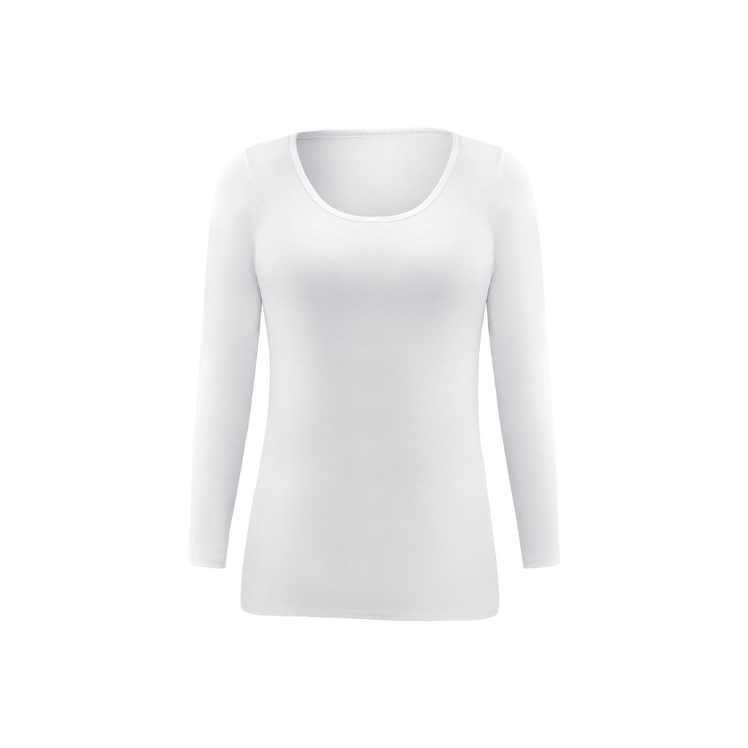 Damen-Langarm-Unterziehshirt, Modal, Rundhalsausschnitt