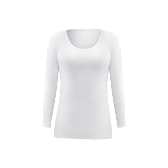 Damen-Langarm-Unterziehshirt, Modal, Rundhalsausschnitt