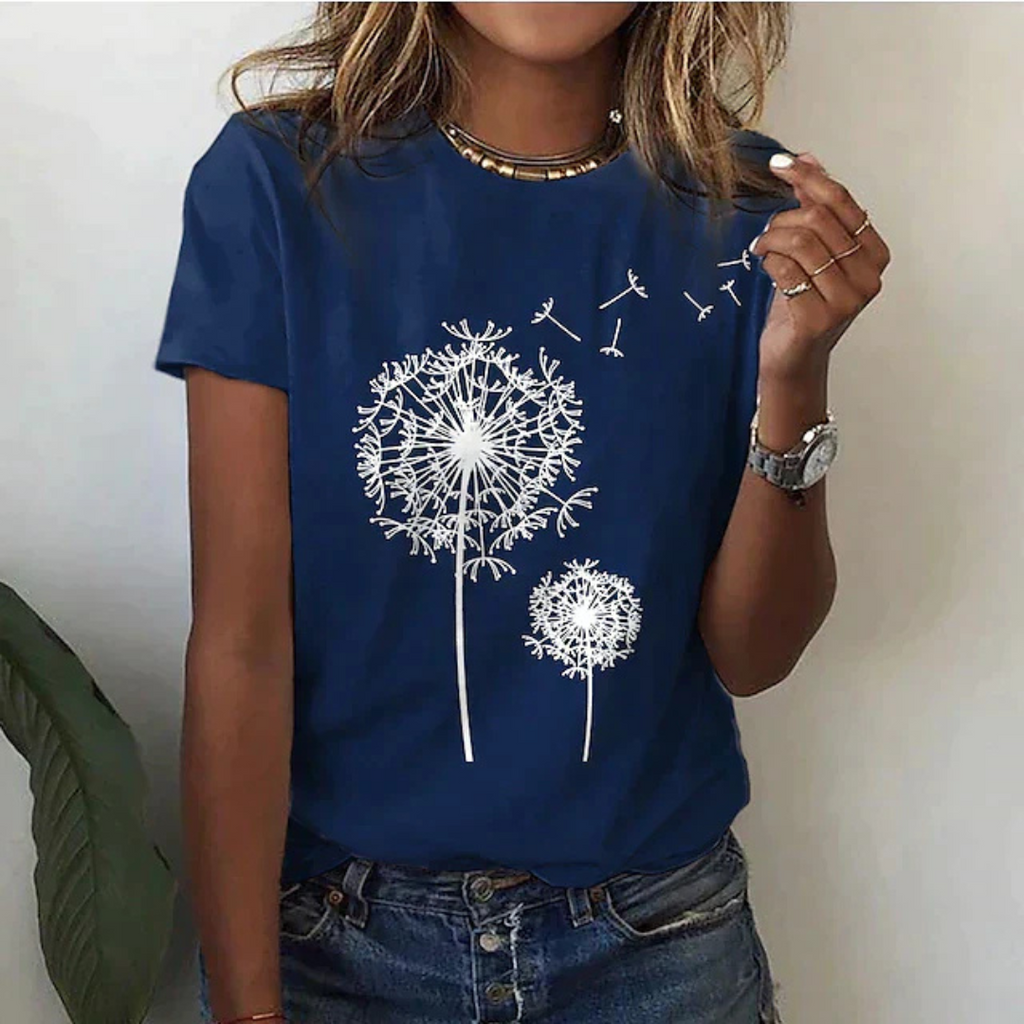 T-Shirt mit Kurzarm Bedruckt Lässig