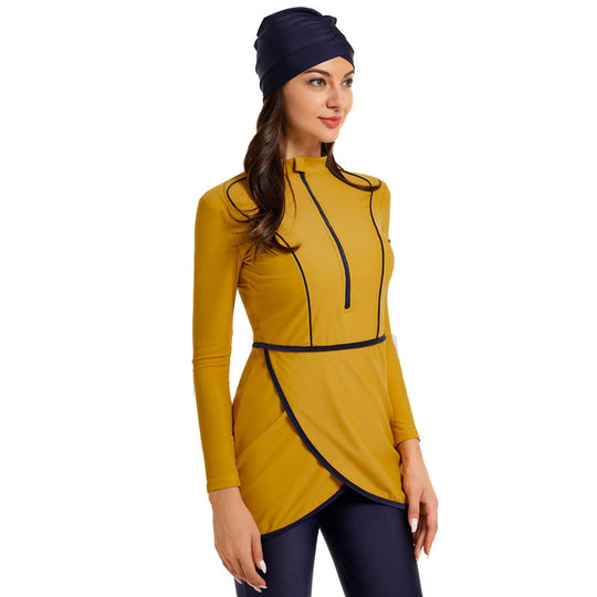 3 Teile Set Halal Bademode Badeanzug Burkini Badeoutfit