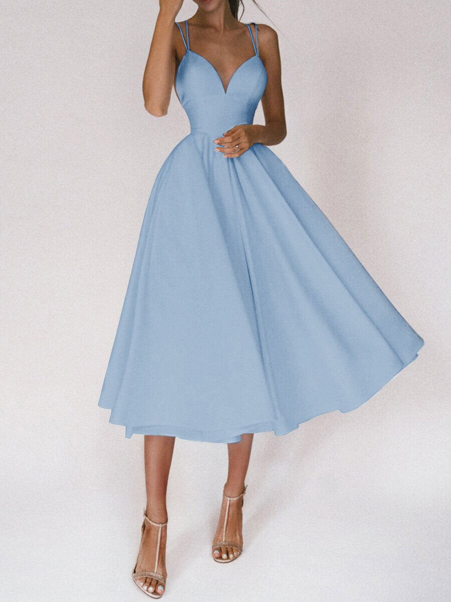 Grace Das Elegante Trägerkleid mit V-Ausschnitt