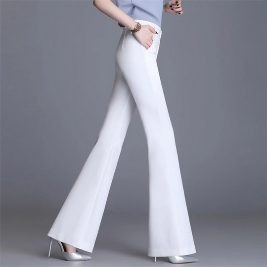 Elegante Enganliegende Hohe Taille Flared Hosen