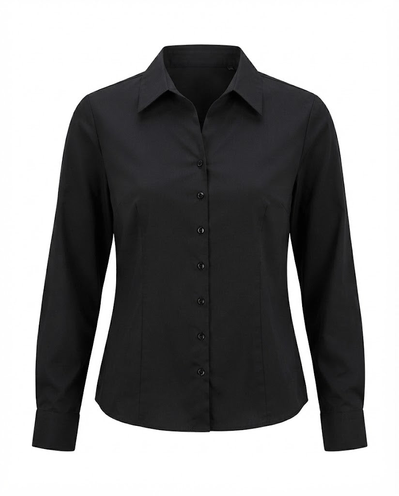 Damen Seidenähnliche Bluse mit Viskose-Mix und tailliertem Schnitt Shop Nory