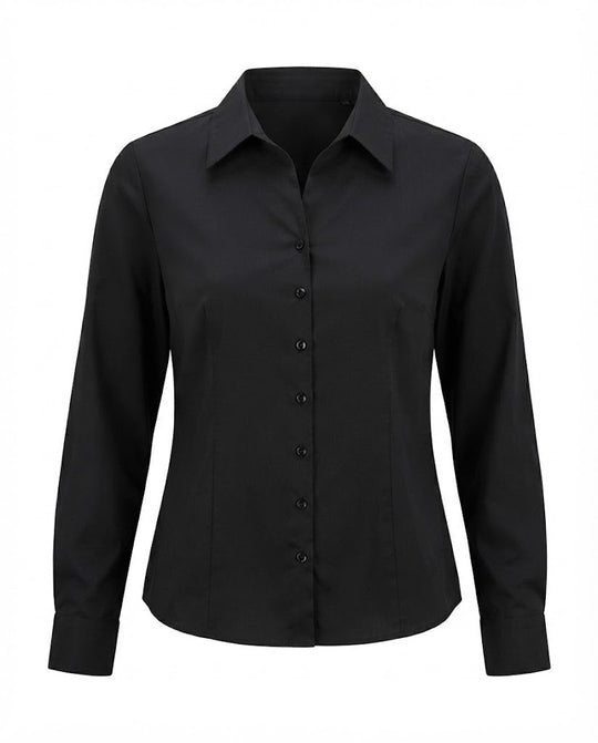 Damen Seidenähnliche Bluse mit Viskose-Mix und tailliertem Schnitt Shop Nory