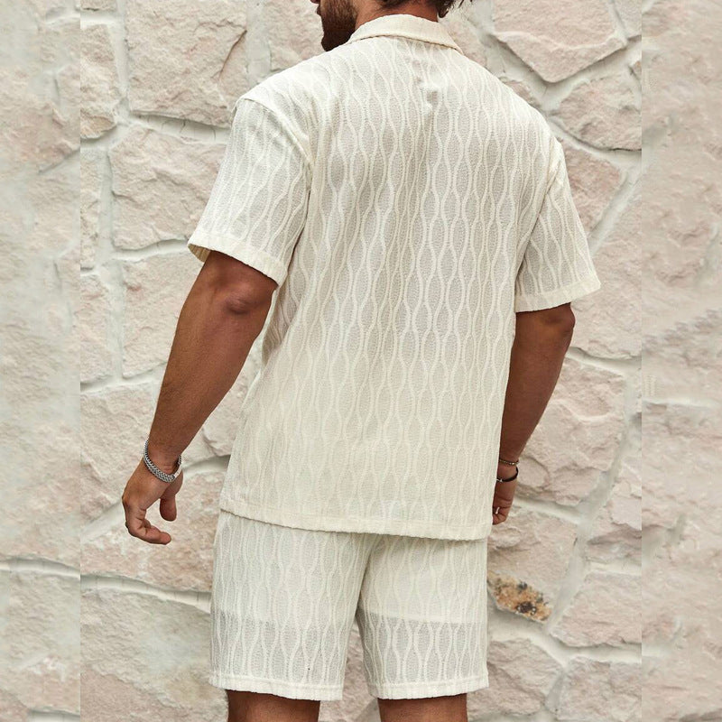 Set Herren Sommer mit Hemd und Shorts