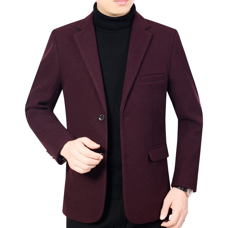 Herren Elegantes Wollmix-Sakko mit Slim Fit und Reverskragen Shop Nory