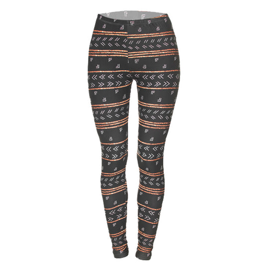 Damen Ethno-Print Leggings mit hohem Bund und elastischem Stretchstoff Shopy Nory