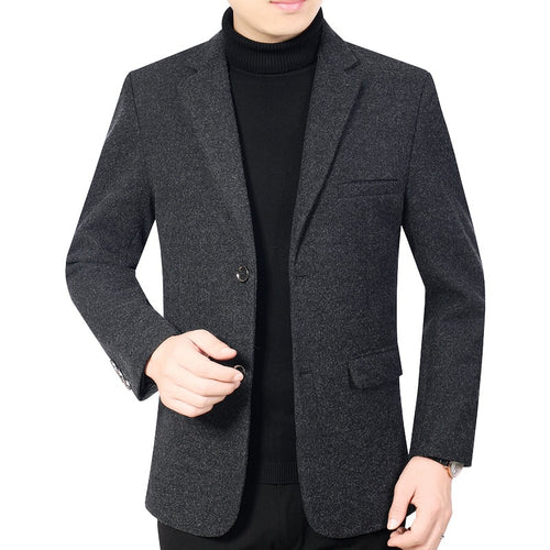 Herren Elegantes Wollmix-Sakko mit Slim Fit und Reverskragen Shop Nory