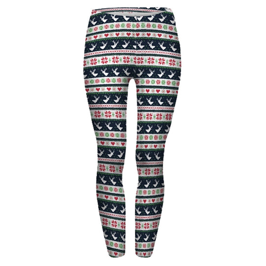 Damen Ethno-Print Leggings mit hohem Bund und elastischem Stretchstoff Shopy Nory