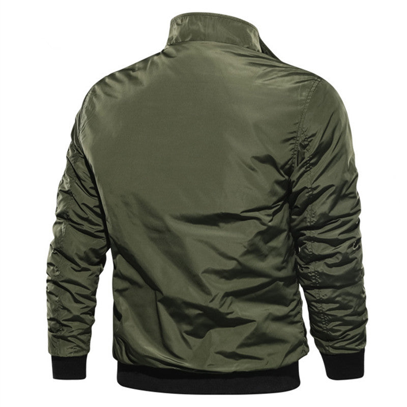 Herren Bomberjacke im Fliegerstil mit Thermofutter, Ärmeltasche und Rippbündchen Shop Nory