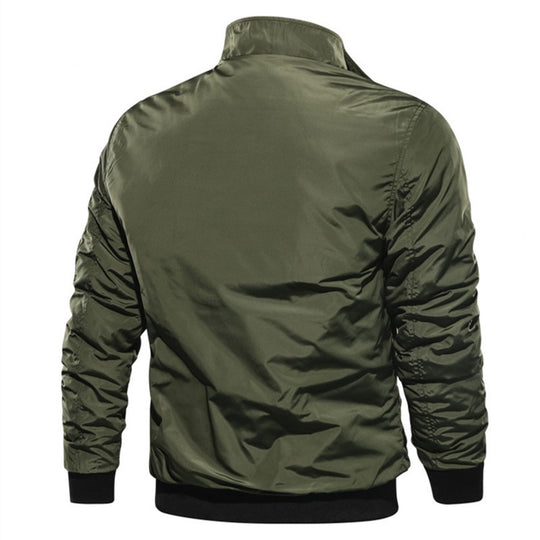 Herren Bomberjacke im Fliegerstil mit Thermofutter, Ärmeltasche und Rippbündchen Shop Nory