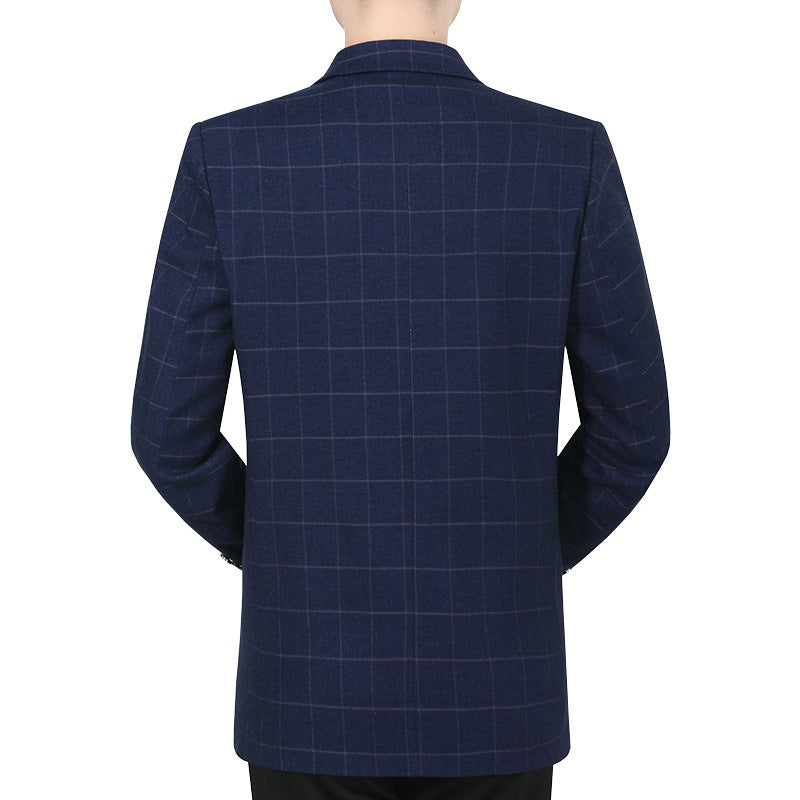 Herren Sakko kariert aus WollmischgewShop Norye mit schmaler Silhouette Shop Nory
