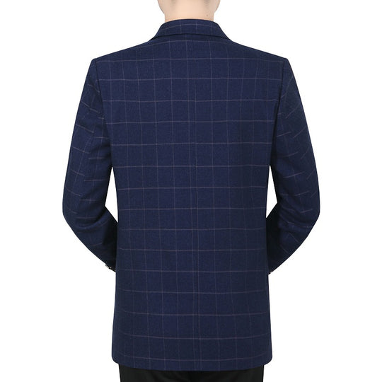 Herren Sakko kariert aus WollmischgewShop Norye mit schmaler Silhouette Shop Nory