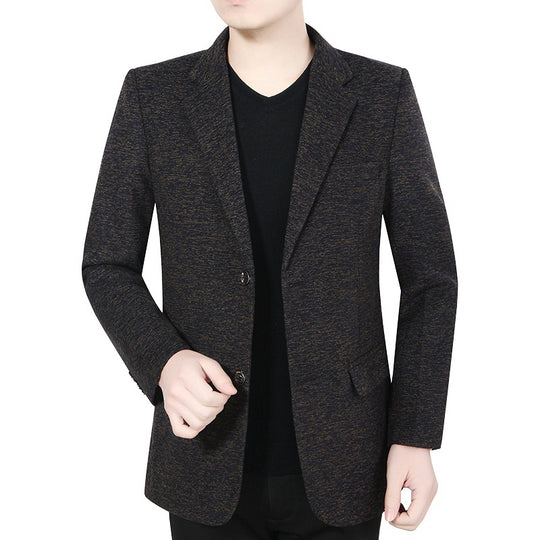 Herren Strukturiertes Casual-Sakko mit dezentem Melange-Effekt und Zweiknopf-Silhouette Shop Nory
