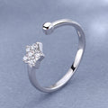 Damen Offener Ring mit funkelndem Stern-Design Shop Nory