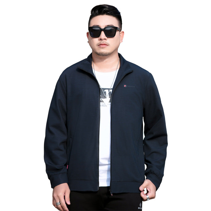 Herren Leichte Freizeitjacke mit Reißverschluss und Stehkragen Shop Nory